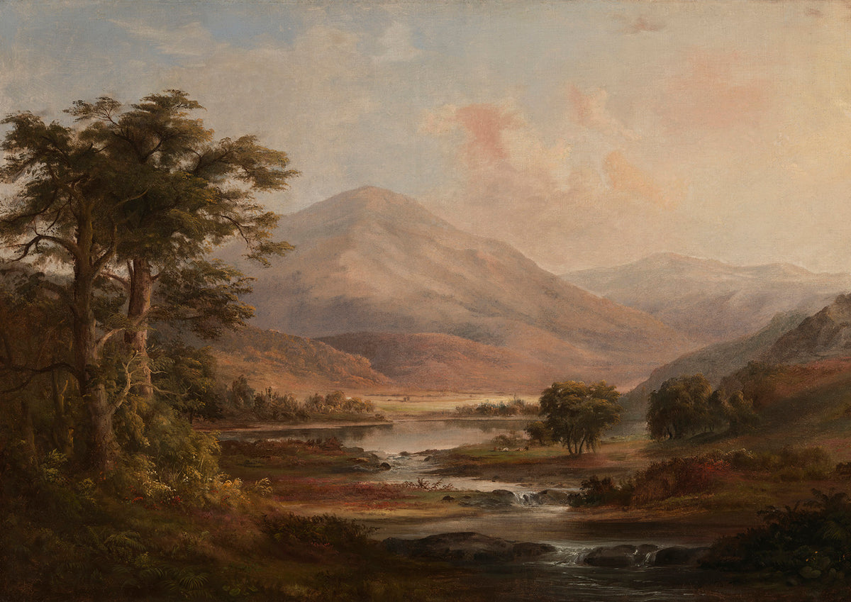 Scottish landscape fine art print of a mountain scene.